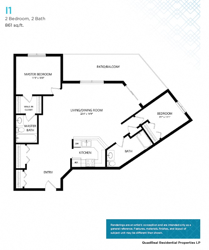 Two Bedroom Floor Plan